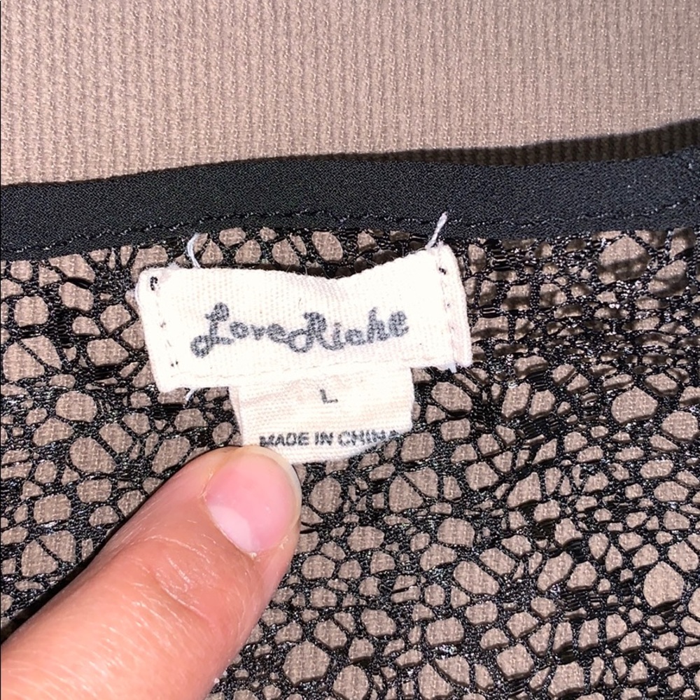 Love Riche Sheer/lace Racerback tank - Picture 7 of 8